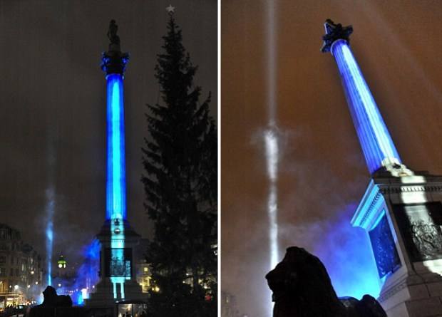 33.000 euros para convertir la Columna de Nelson de Trafalgar Square en un sable láser