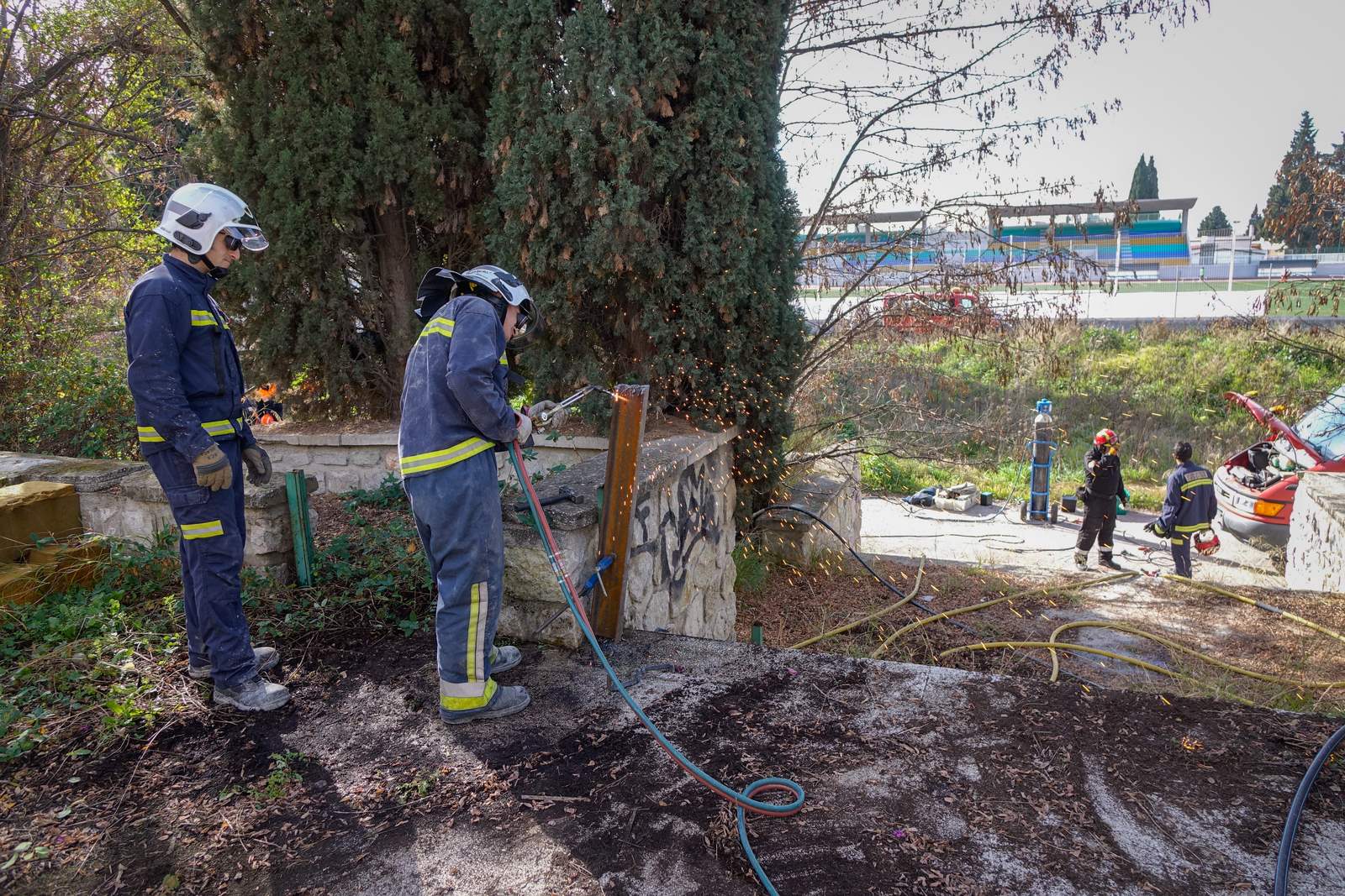 Los bomberos de Granada no solo apagan fuegos....