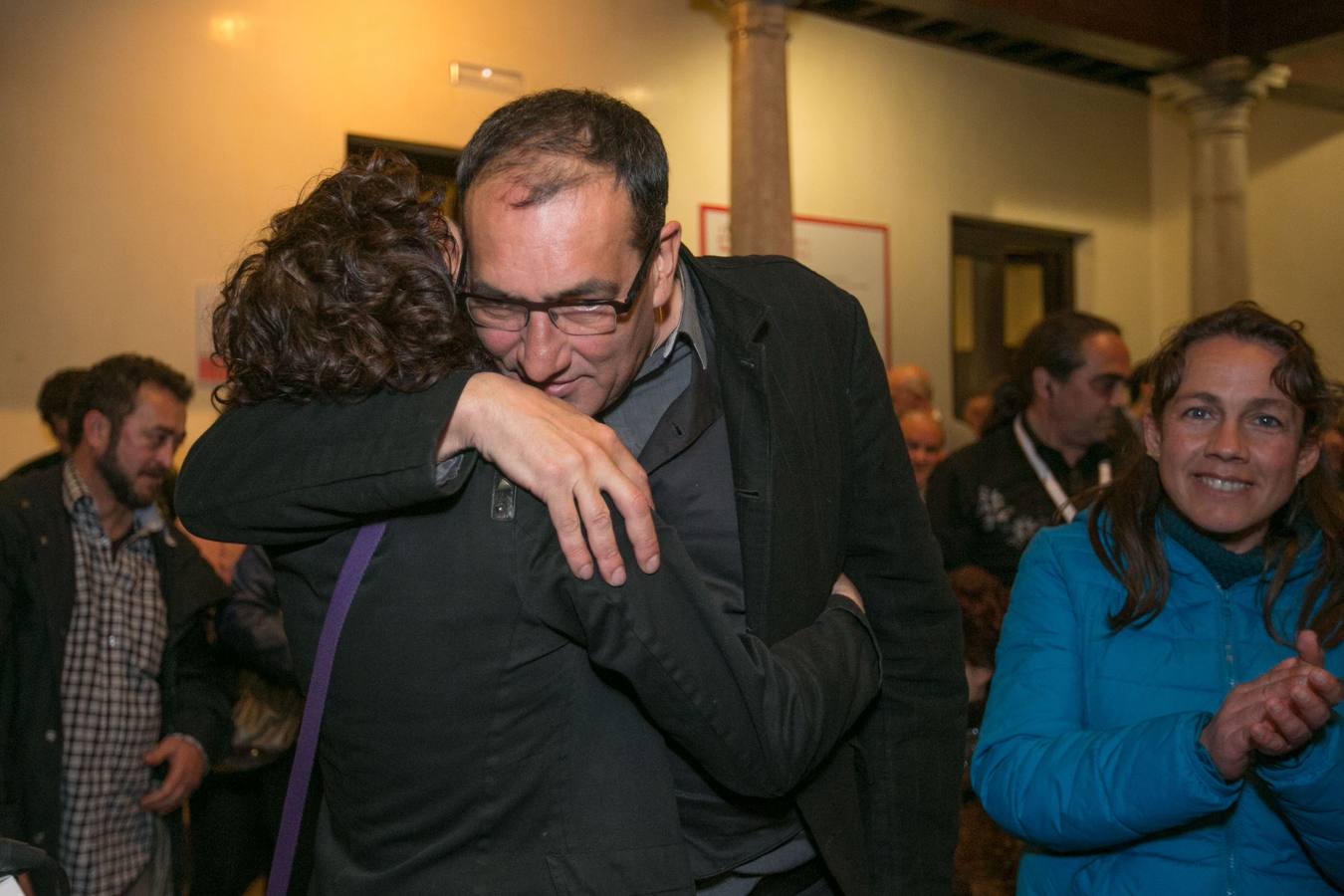 Serrano, durante la noche electoral del 22-M.