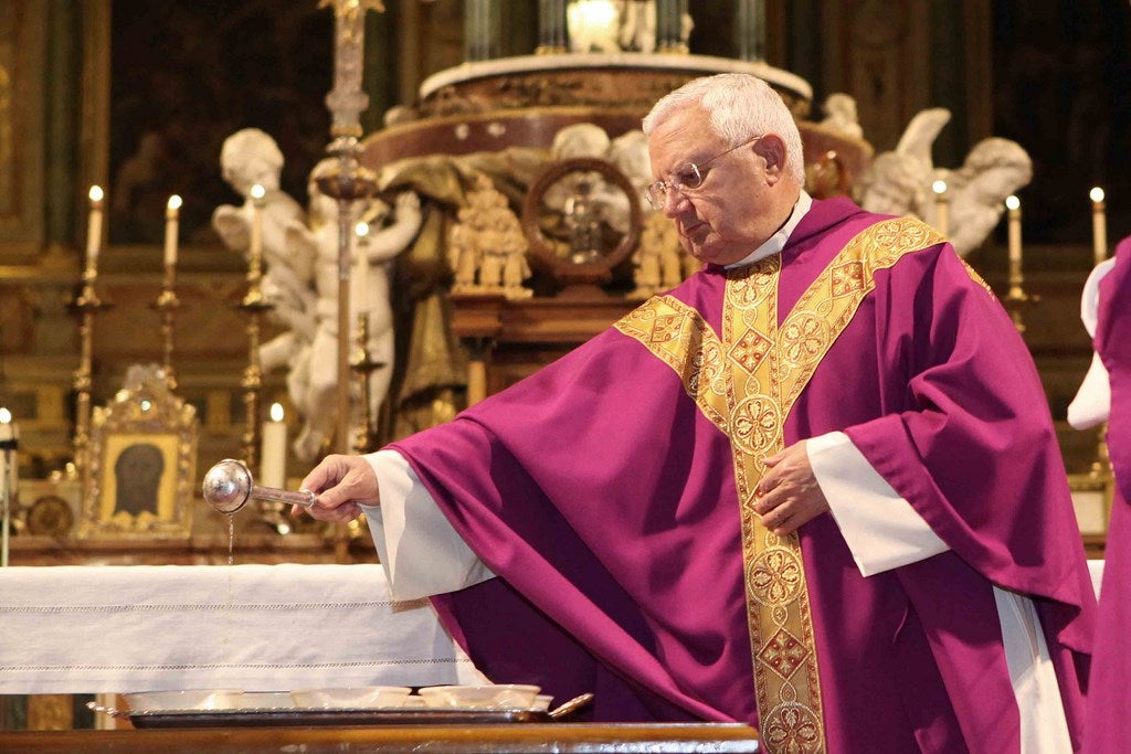 Miércoles de ceniza en la catedral de Jaén