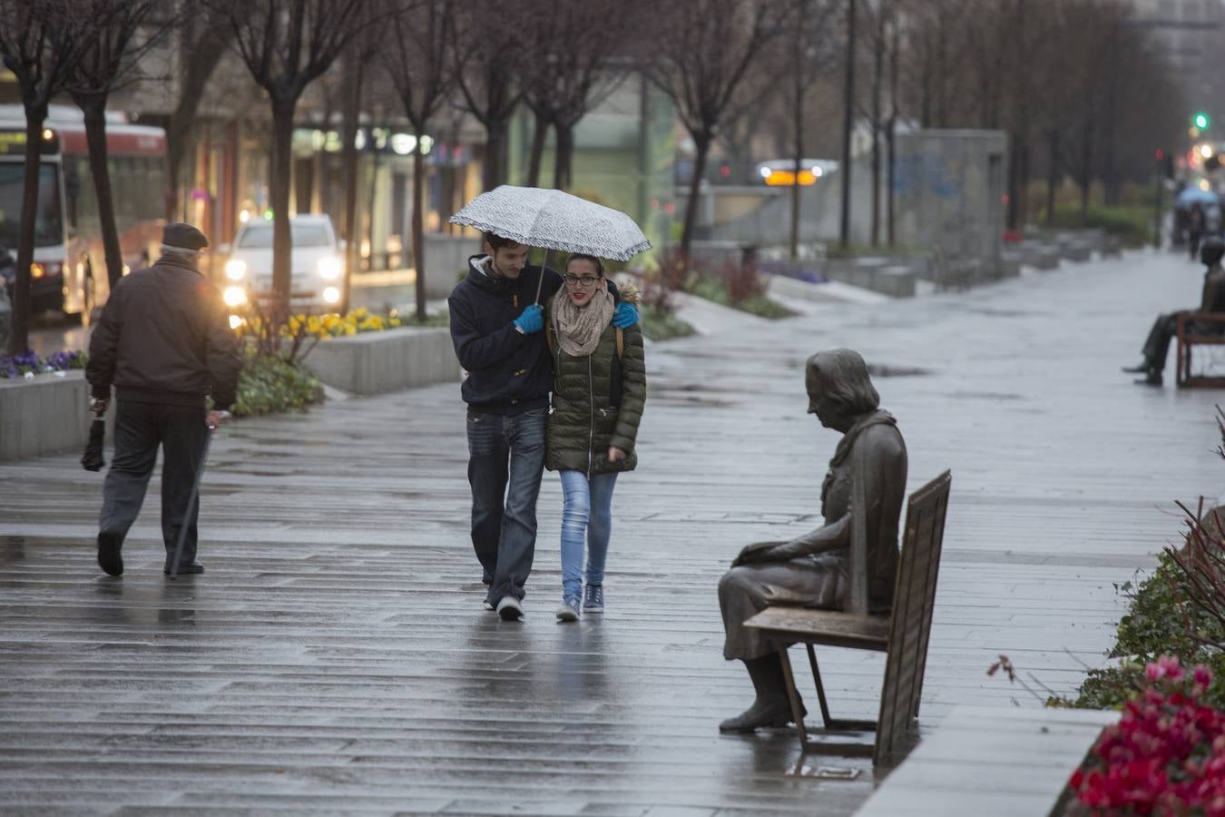 Viernes de lluvia fina en Granada