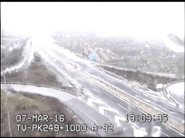 La nieve dificulta el tráfico en la provincia