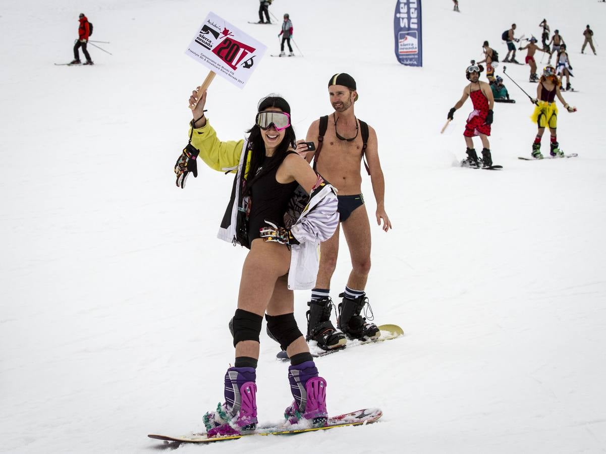 ¿Quién dijo frío? ¡En bañador por la Sierra!