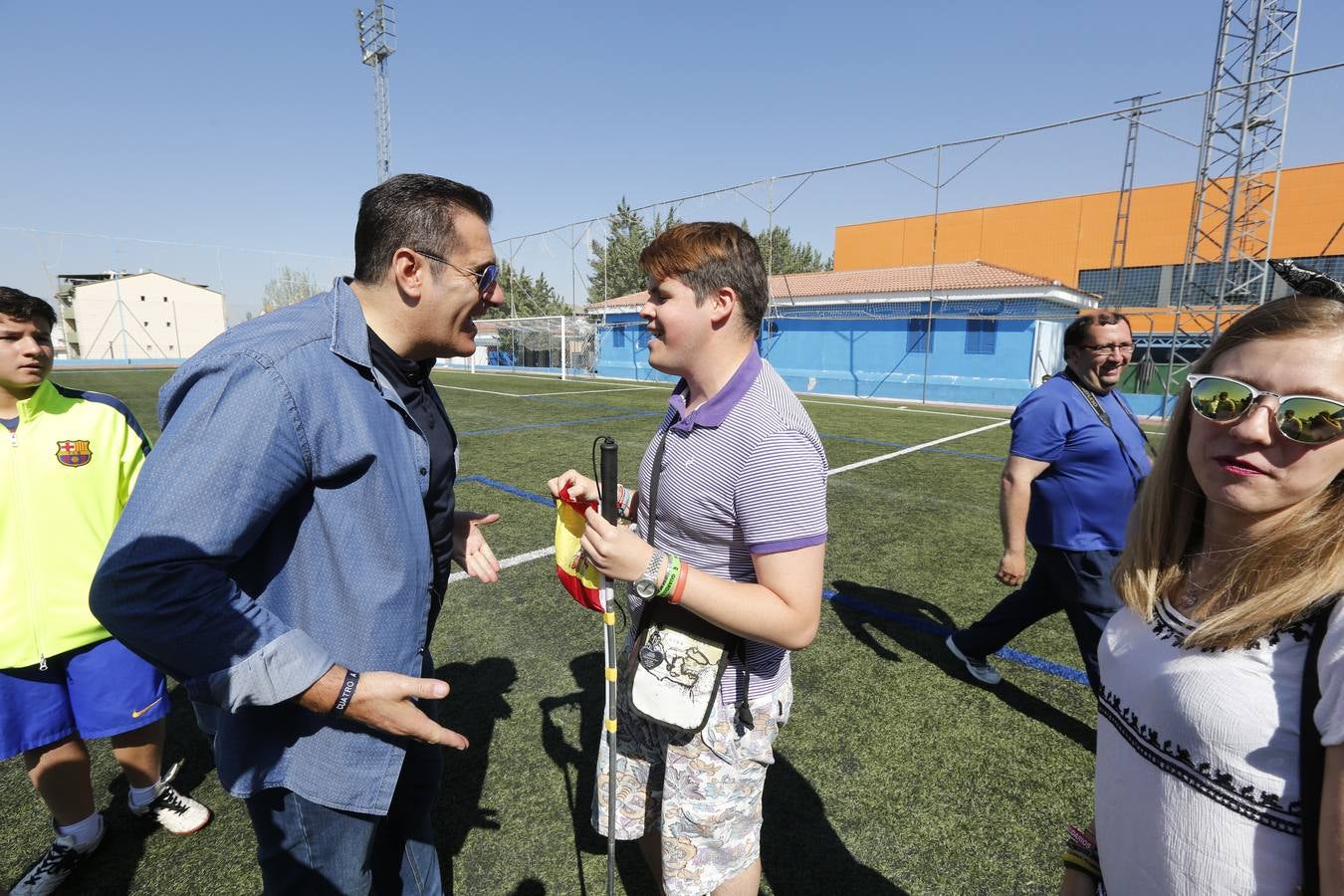 Lección magistral de la Selección Española de fútbol para ciegos en Maracena