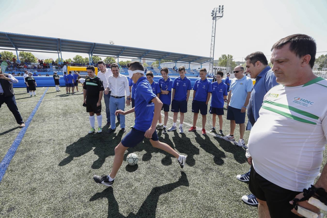 Lección magistral de la Selección Española de fútbol para ciegos en Maracena