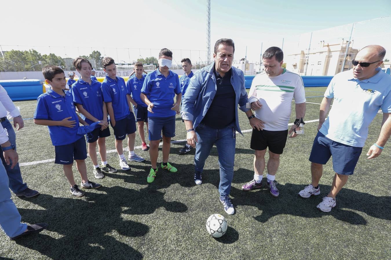 Lección magistral de la Selección Española de fútbol para ciegos en Maracena