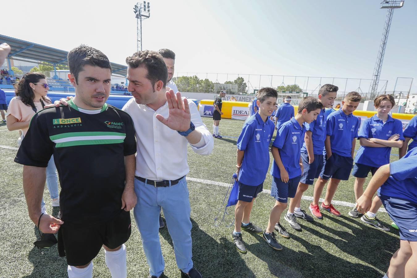 Lección magistral de la Selección Española de fútbol para ciegos en Maracena