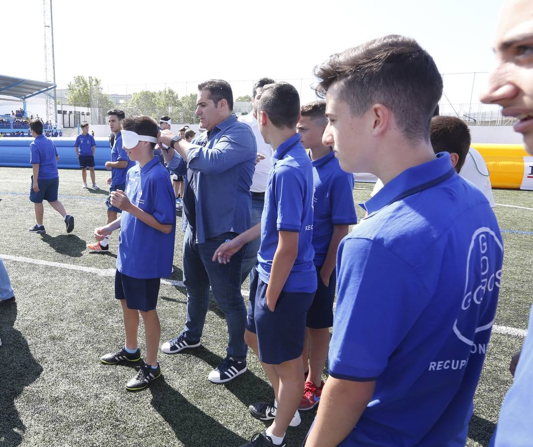 Lección magistral de la Selección Española de fútbol para ciegos en Maracena