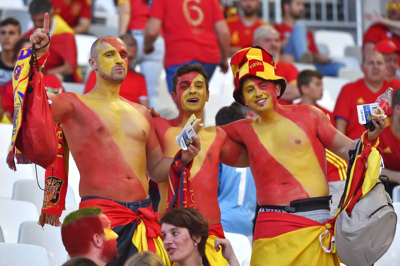 Los croatas controlados, los españoles animados