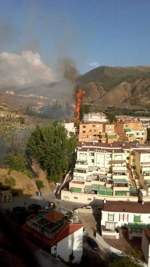 Declarado un incendio en un solar de Cenes de la Vega