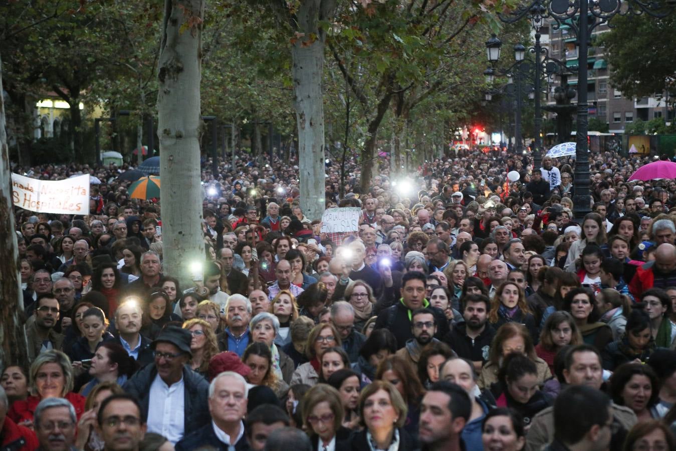 Unas 35.000 personas vuelven a clamar por #2hospitalescompletos en Granada