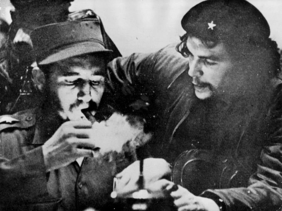 Ernesto Che Guevara y Fidel Castro.