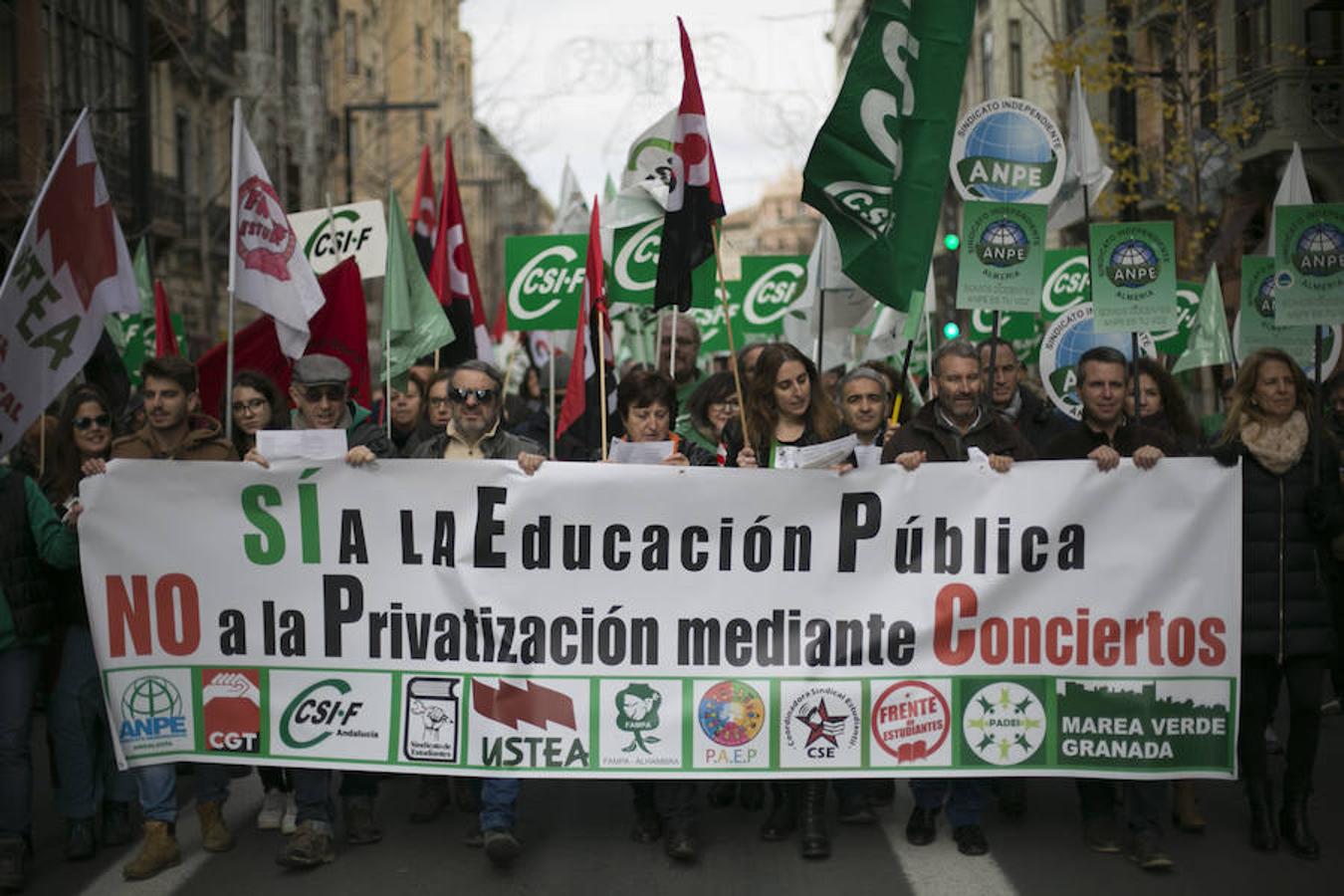 Manifestación por la educación