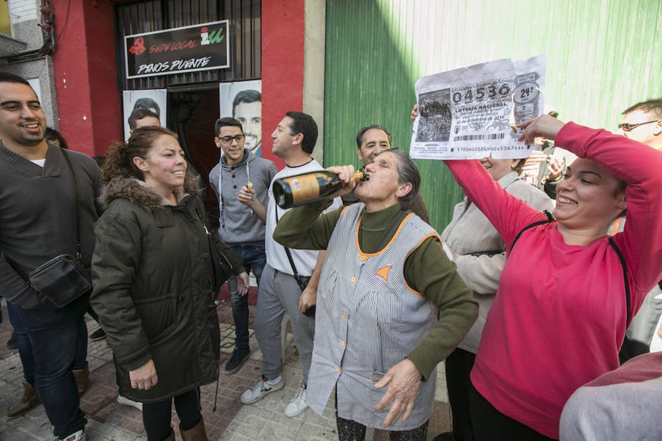 Izquierda Unida celebra el premio de la Lotería de Navidad