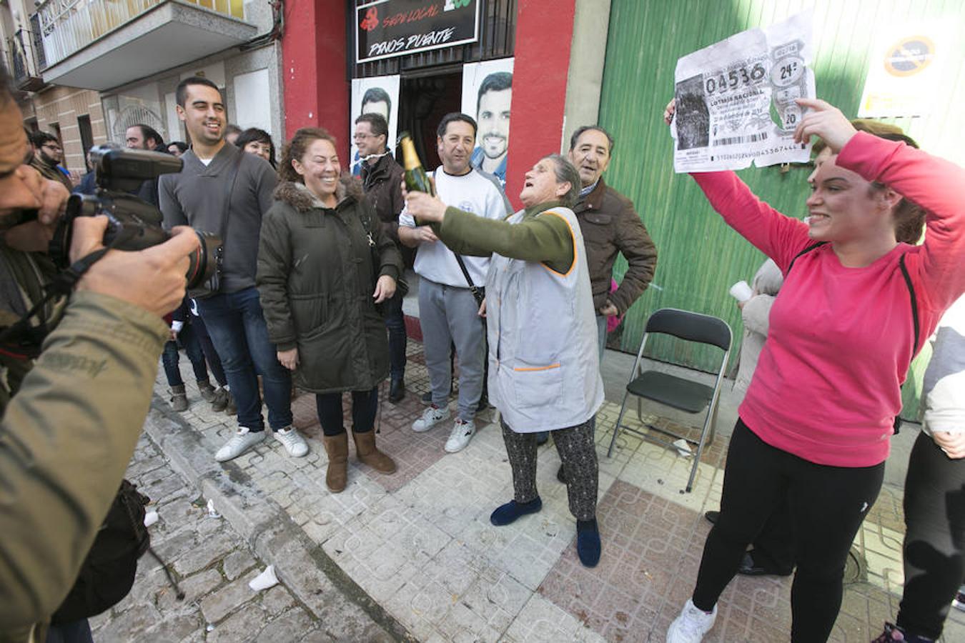 Izquierda Unida celebra el premio de la Lotería de Navidad