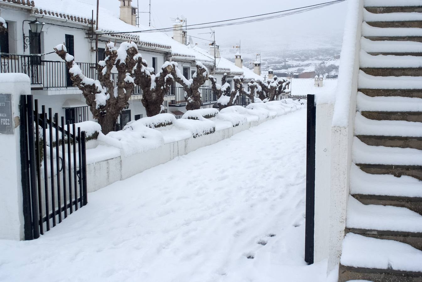 Nieve en la Comarca de Guadix