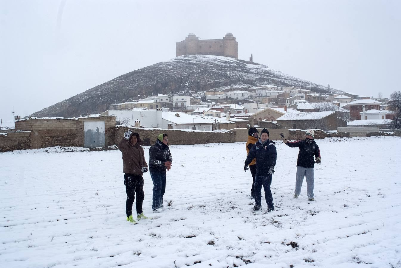 Nieve en la Comarca de Guadix