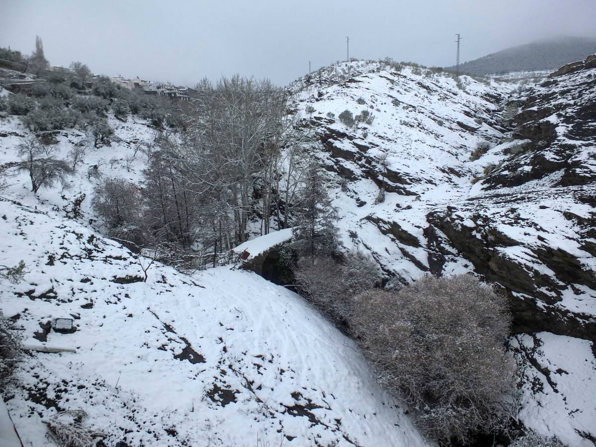 Nieve en la Comarca de Guadix