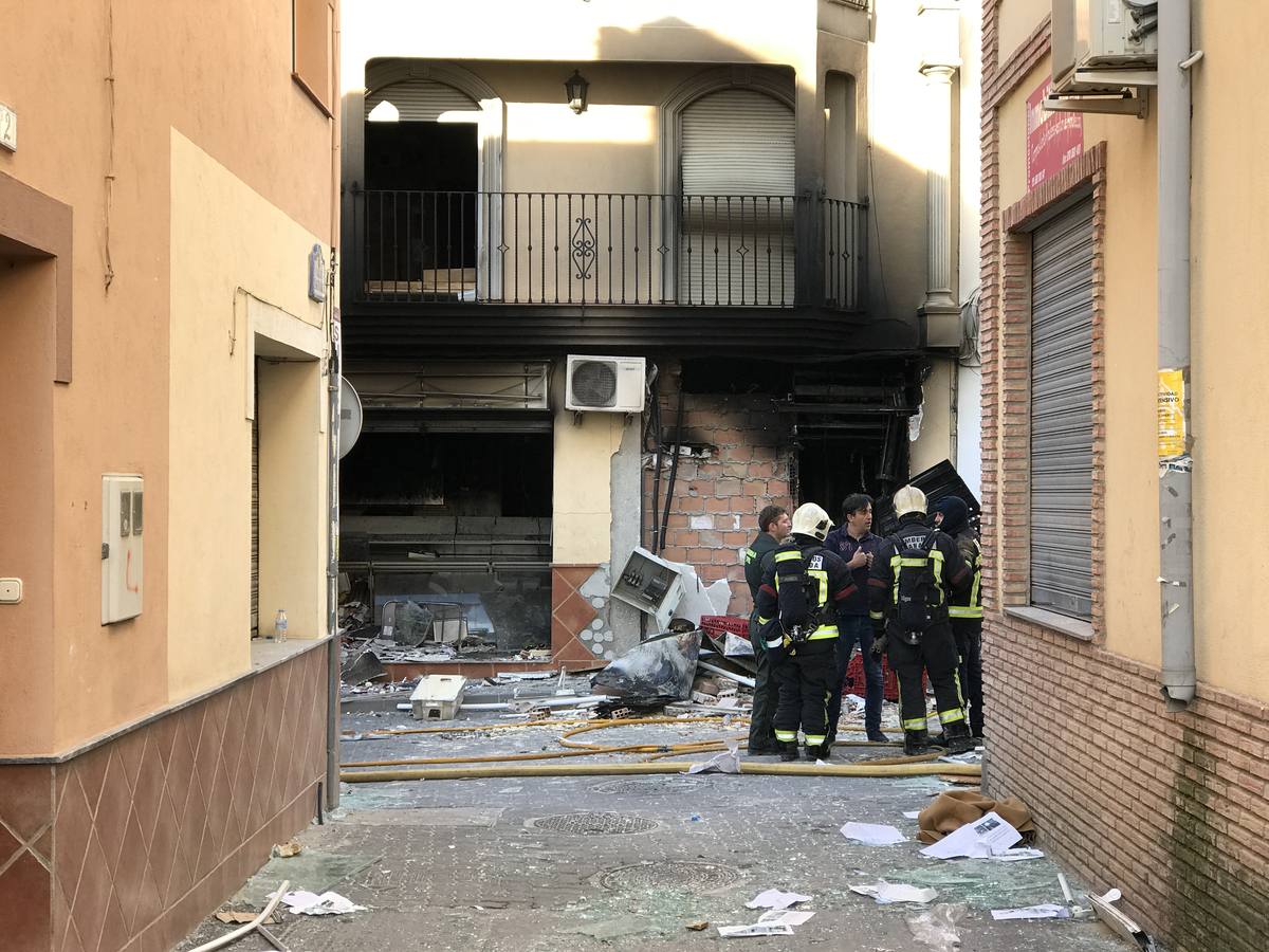Explosión en una carnicería de Dúrcal