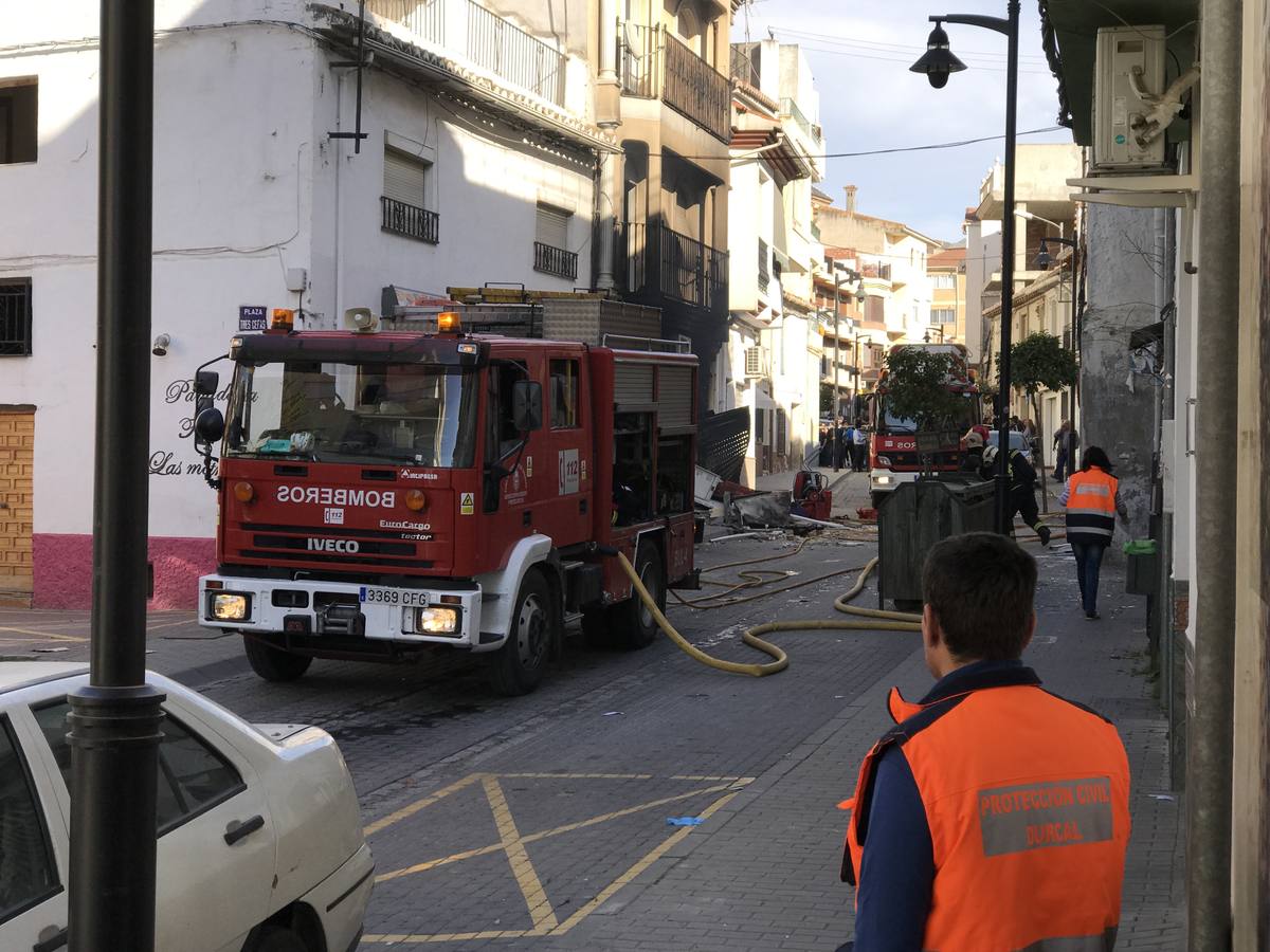 Explosión en una carnicería de Dúrcal