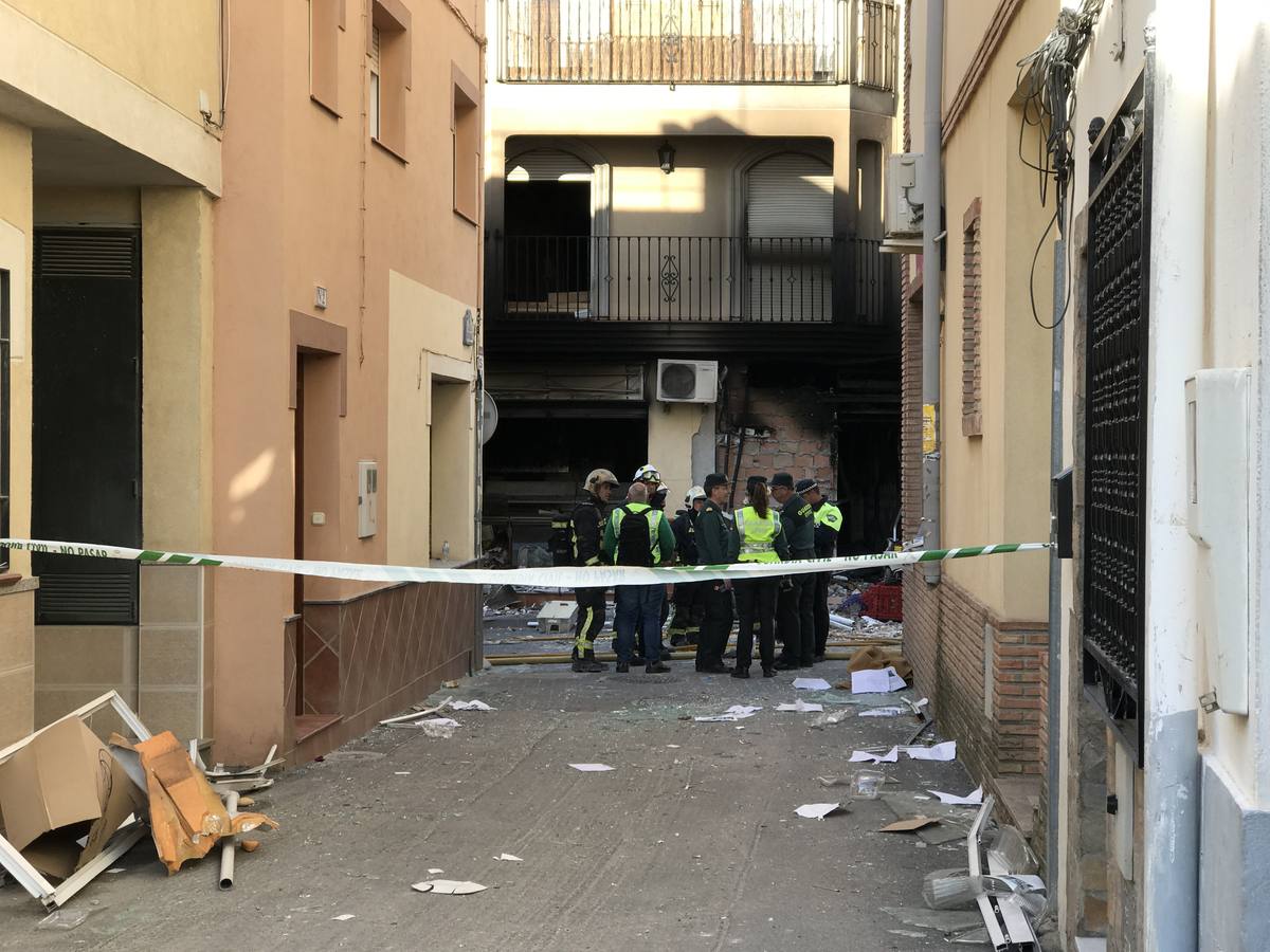 Explosión en una carnicería de Dúrcal