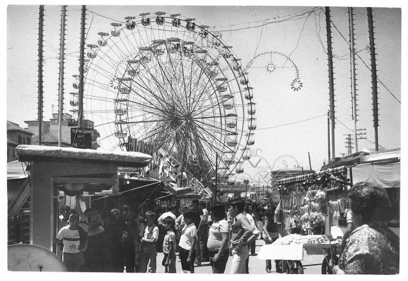 Así era la feria del Corpus en el centro de Granada