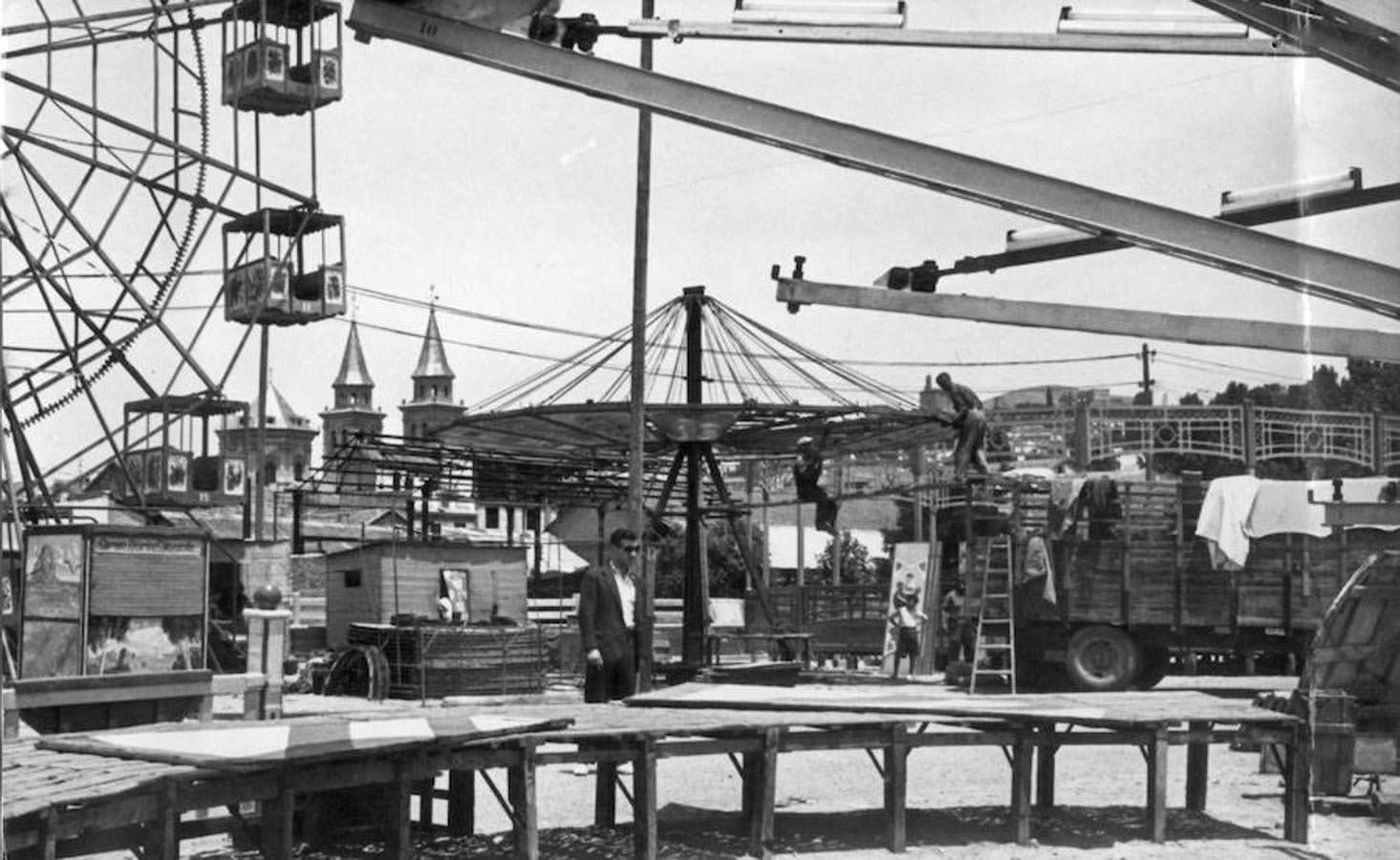 Así era la feria del Corpus en el centro de Granada