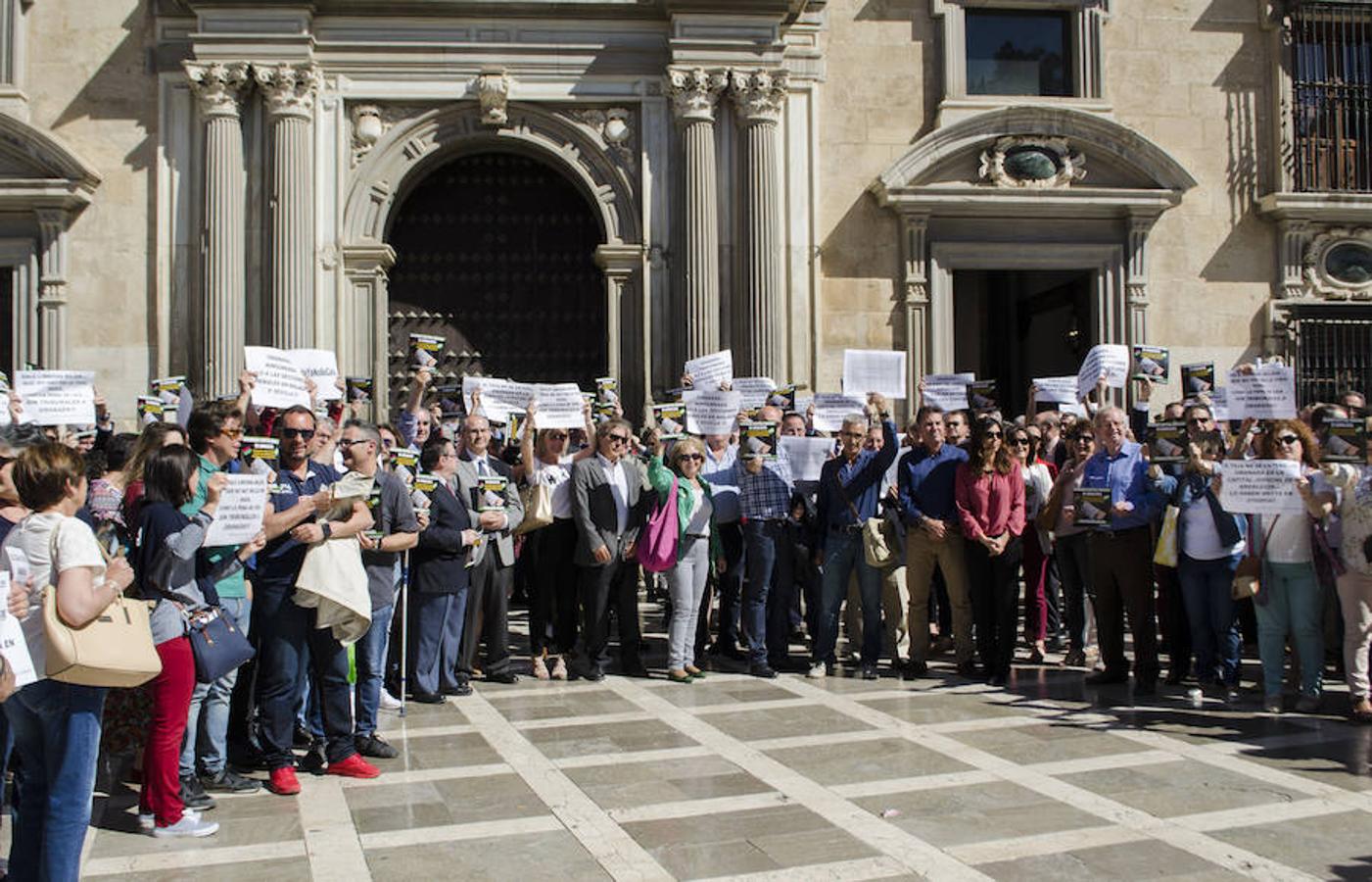 Primera concentración en Granada para que no se disperse el TSJA