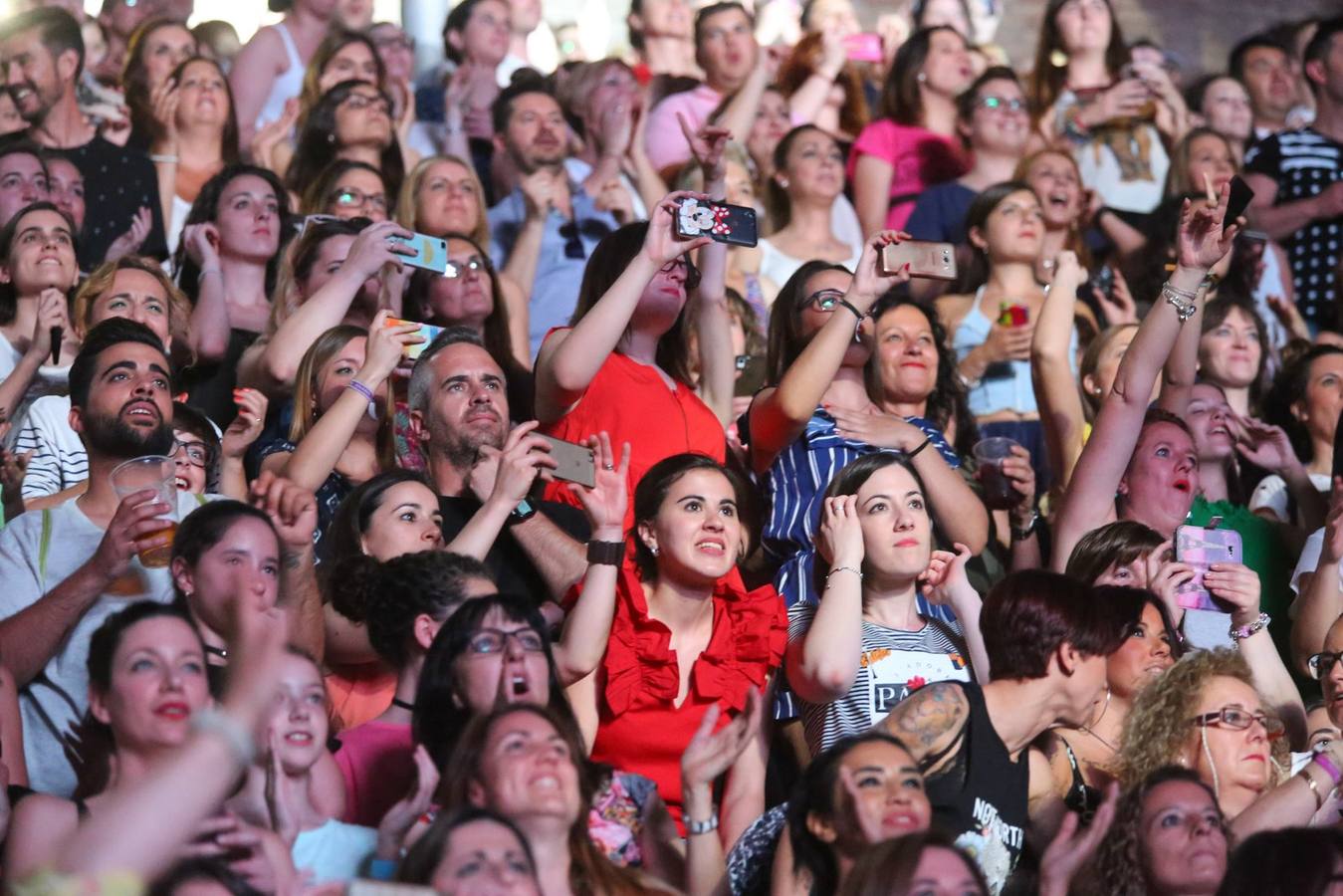 El mejor ambiente en el concierto de Ricky Martin en Granada