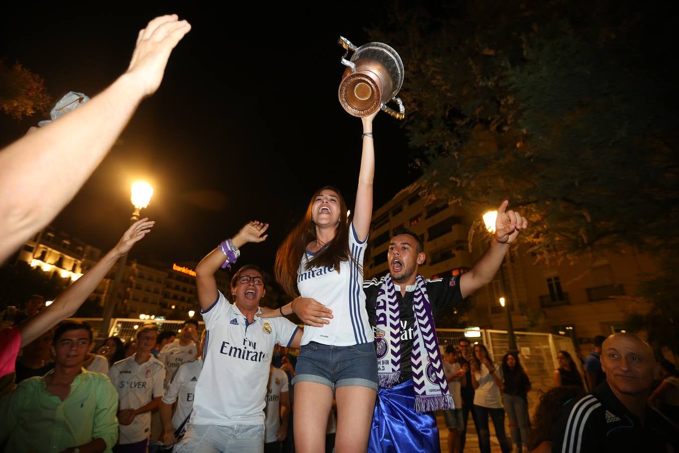 Granada celebra la victoria del Real Madrid