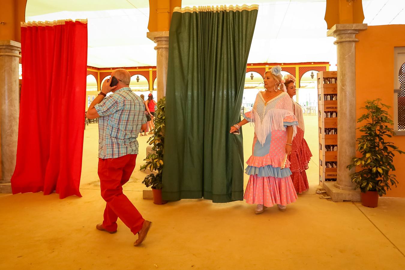 Ambiente del lunes en el Corpus