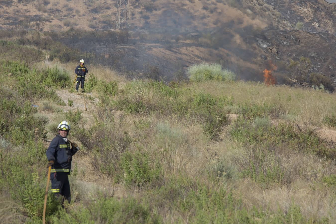 Las imágenes del incendio en el barranco de San Jerónimo