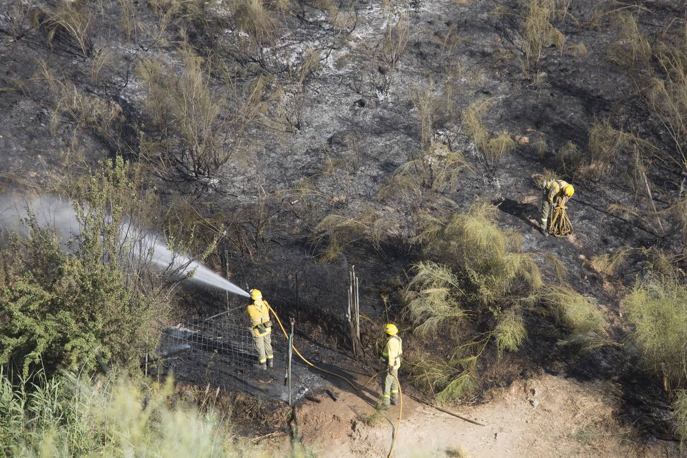 Las imágenes del incendio en el barranco de San Jerónimo