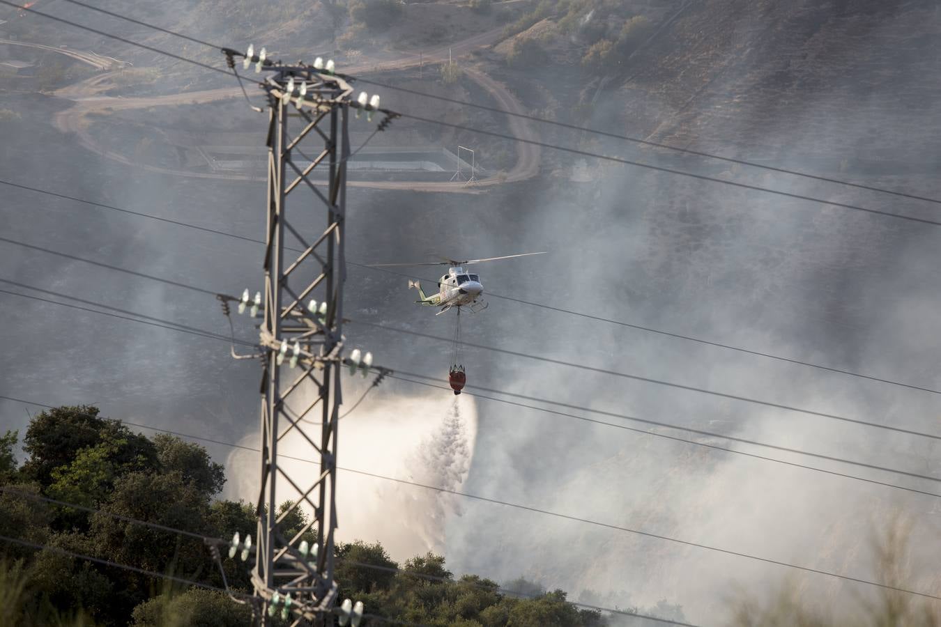 Las imágenes del incendio en el barranco de San Jerónimo