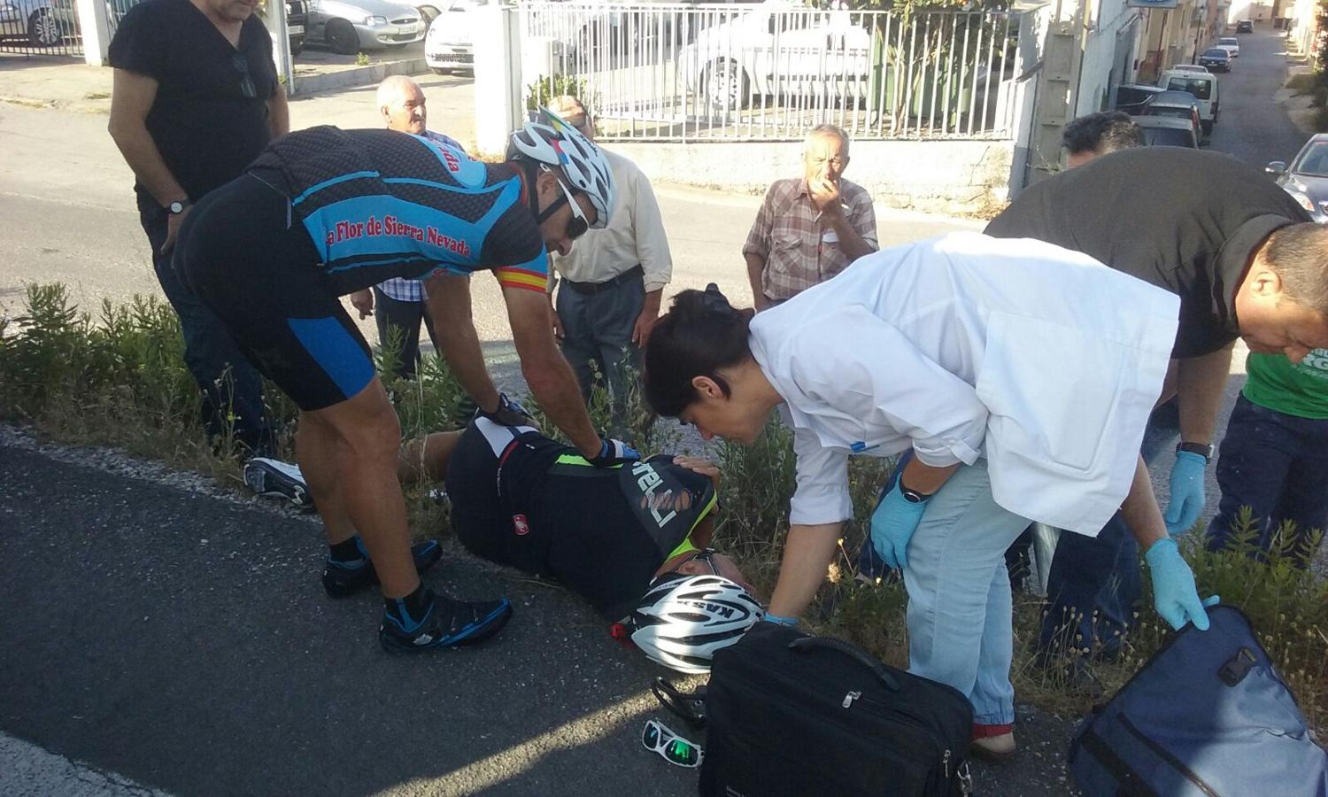 Herido un ciclista atropellado en la carretera que une Dúrcal y Nigüelas