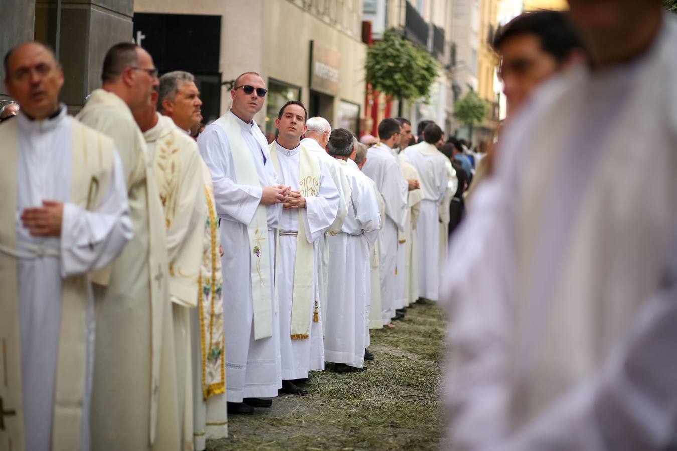 Ambiente durante la procesión del Corpus