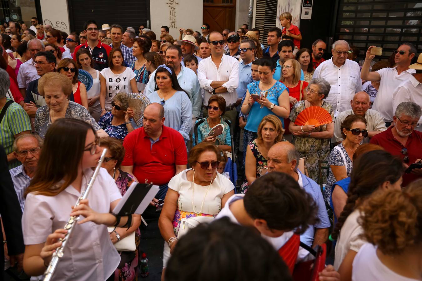 Ambiente durante la procesión del Corpus