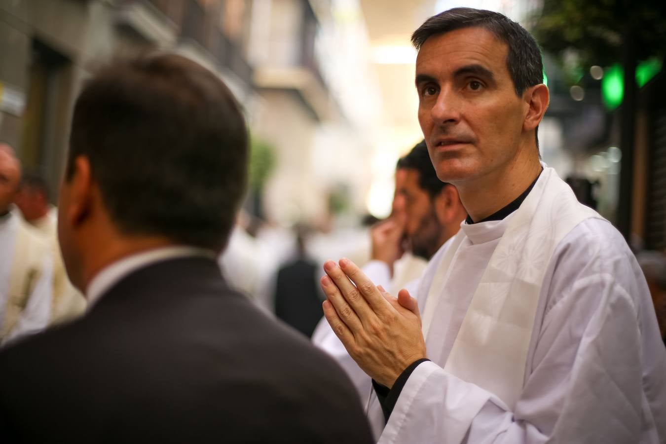 Ambiente durante la procesión del Corpus