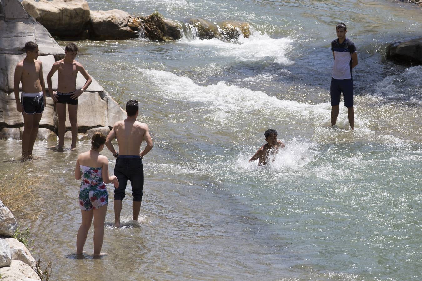 Granada sucumbe a la ola de calor