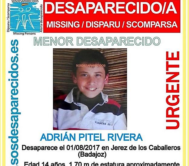 Buscan a un menor de 14 años desaparecido en Jerez de los Caballeros
