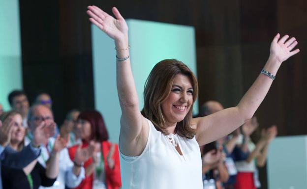 Susana Díaz, durante la clausura del 13 Congreso del PSOE.