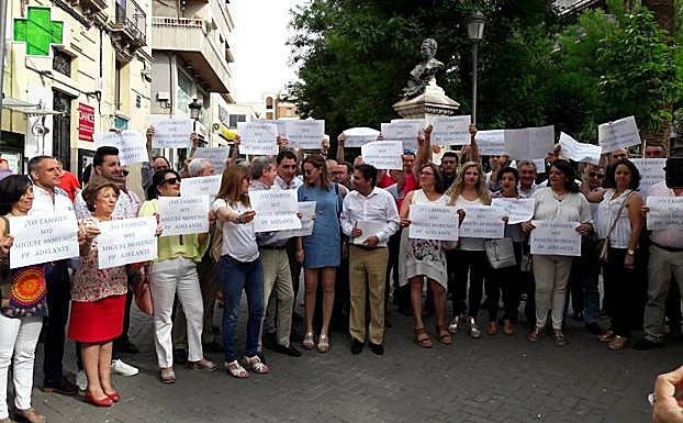 Miguel Moreno y su equipo, en junio pasado. 