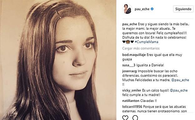 La foto de la madre de Paula Echevarría, 'calcada' a su hija