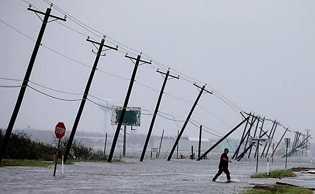 Consecuencias del huracán Harvey a su paso por Texas.