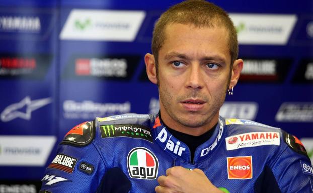 Valentino Rossi no podrá corren en el GP de Aragón. 