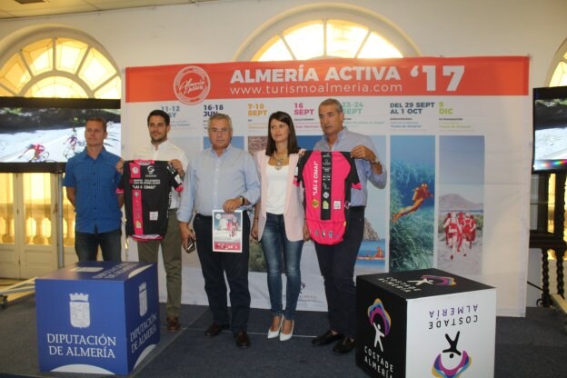 Presentación de la XIV Ruta Cicloturista de Gérgal del 16 de septiembre en la Diputación Provincial de Almería.