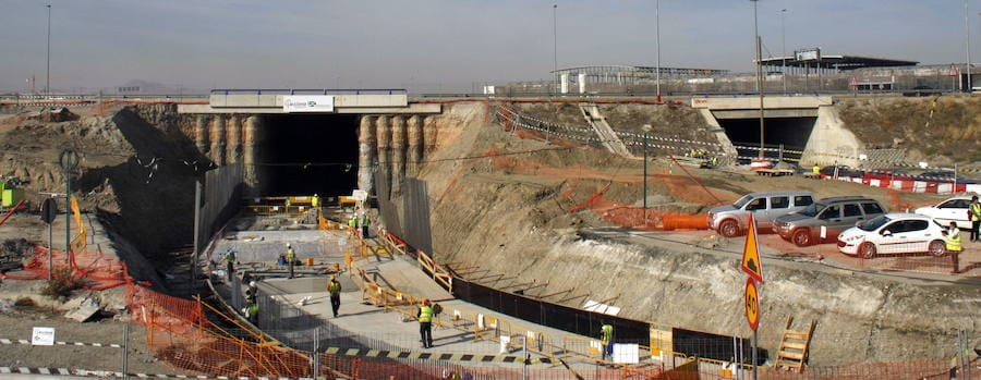 Este aspecto tenía el túnel bajo la Circunvalación en octubre de 2008.