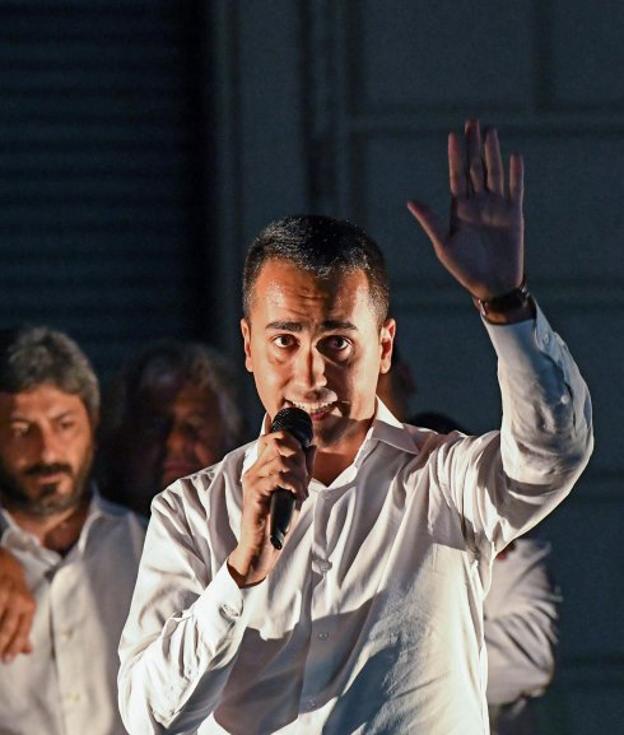 Luigi di Maio, durante un acto político.