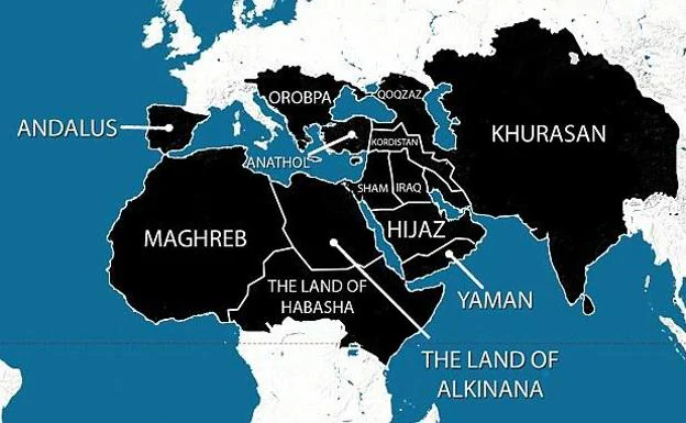 El mapa del Estado Islámico para 2020 que amenaza a Al-Ándalus