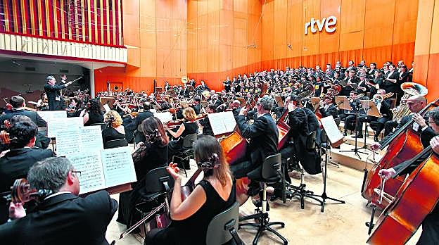Concierto de la Orquesta de RTVE, compuesta por cerca de doscientos profesionales.
